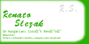 renato slezak business card